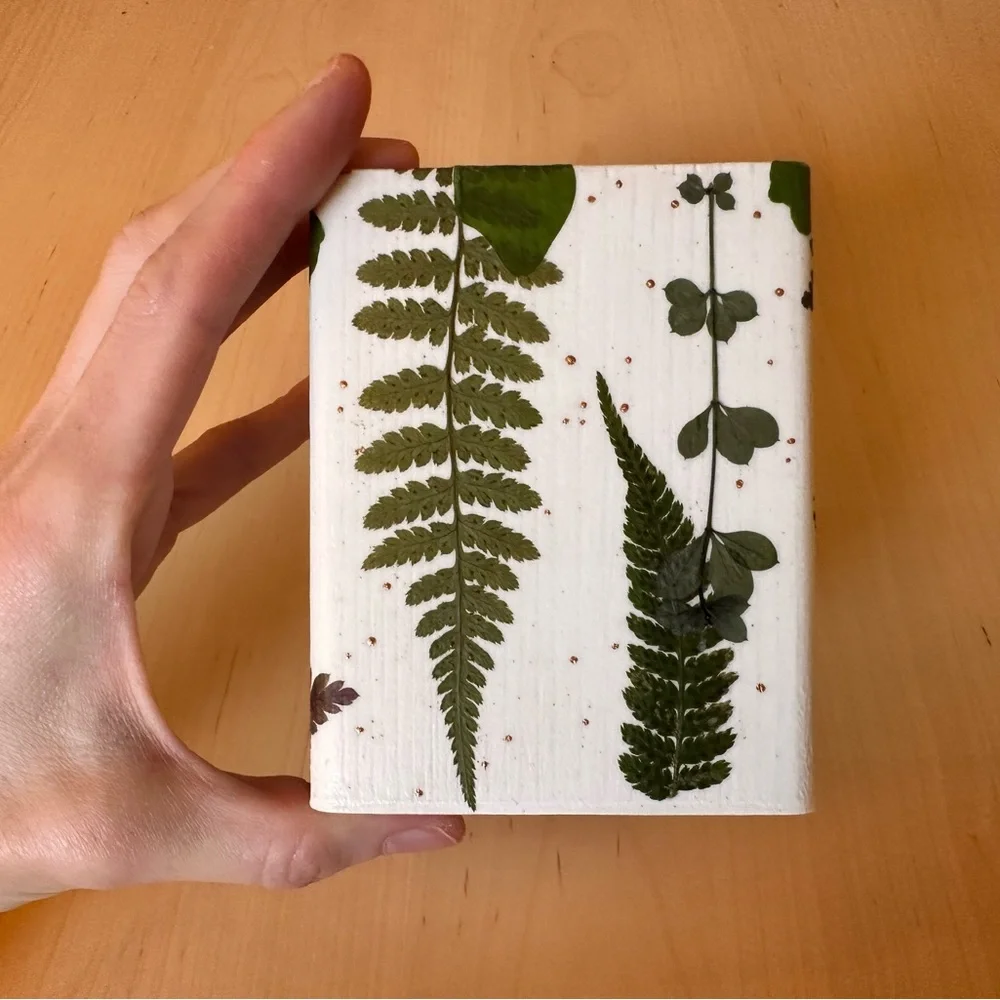 Makeup organizer - Pen Holder - real dried greenery